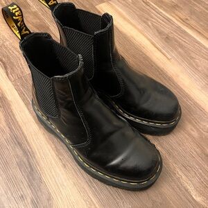 Dr. Martens Smooth Leather Platform Chelsea Boots